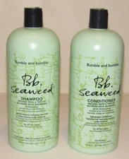 Bumble And Bumble Seaweed Shampoo And Conditioner Set 33.8 Oz 1 Liter Gentle