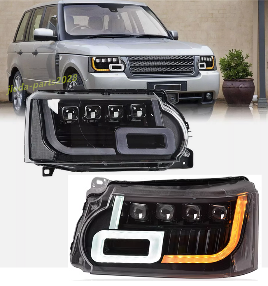 For Land Rover Range Rover 2010-12 LED DRL Headlights Double Beam