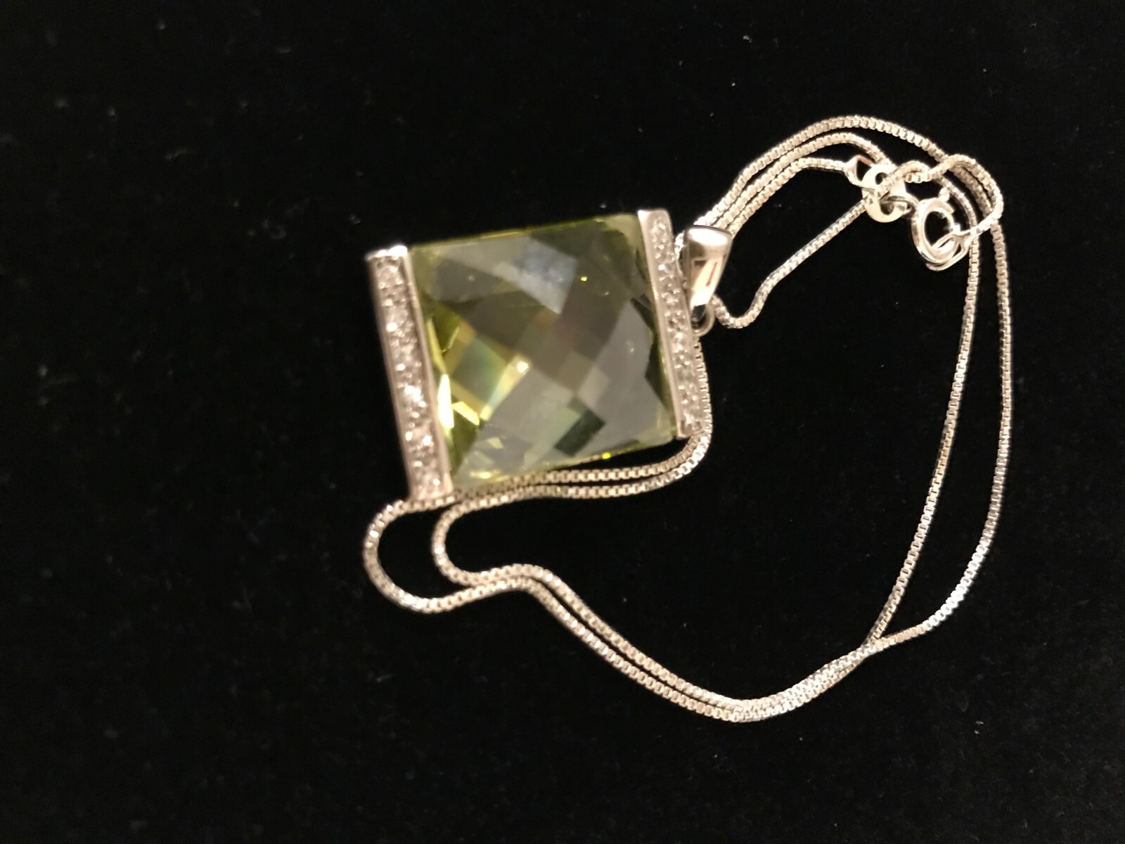 925 STERLING SILVER OPULENT LEMON QUARTZ  PENDANT… - image 3