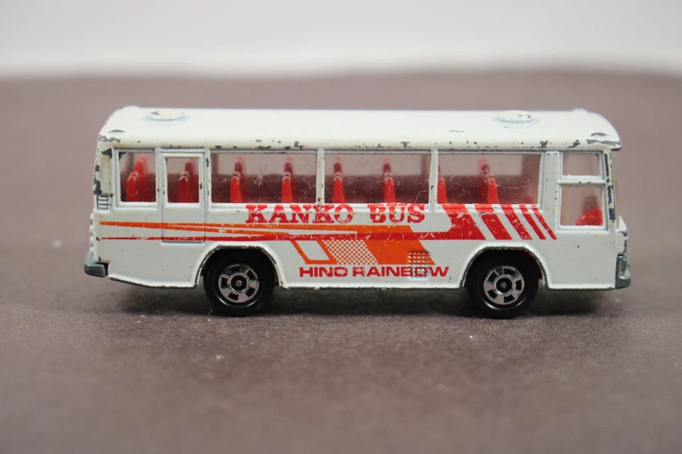 Vintage Tomica Tomy Hino Rainbow Skeleton Bus 1:116 KANKO Japan No. 41 LQQK - Image 3 of 4