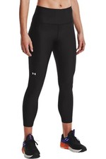 Under Armour Women's HeatGear No-Slip Ankle Leggings Black/White