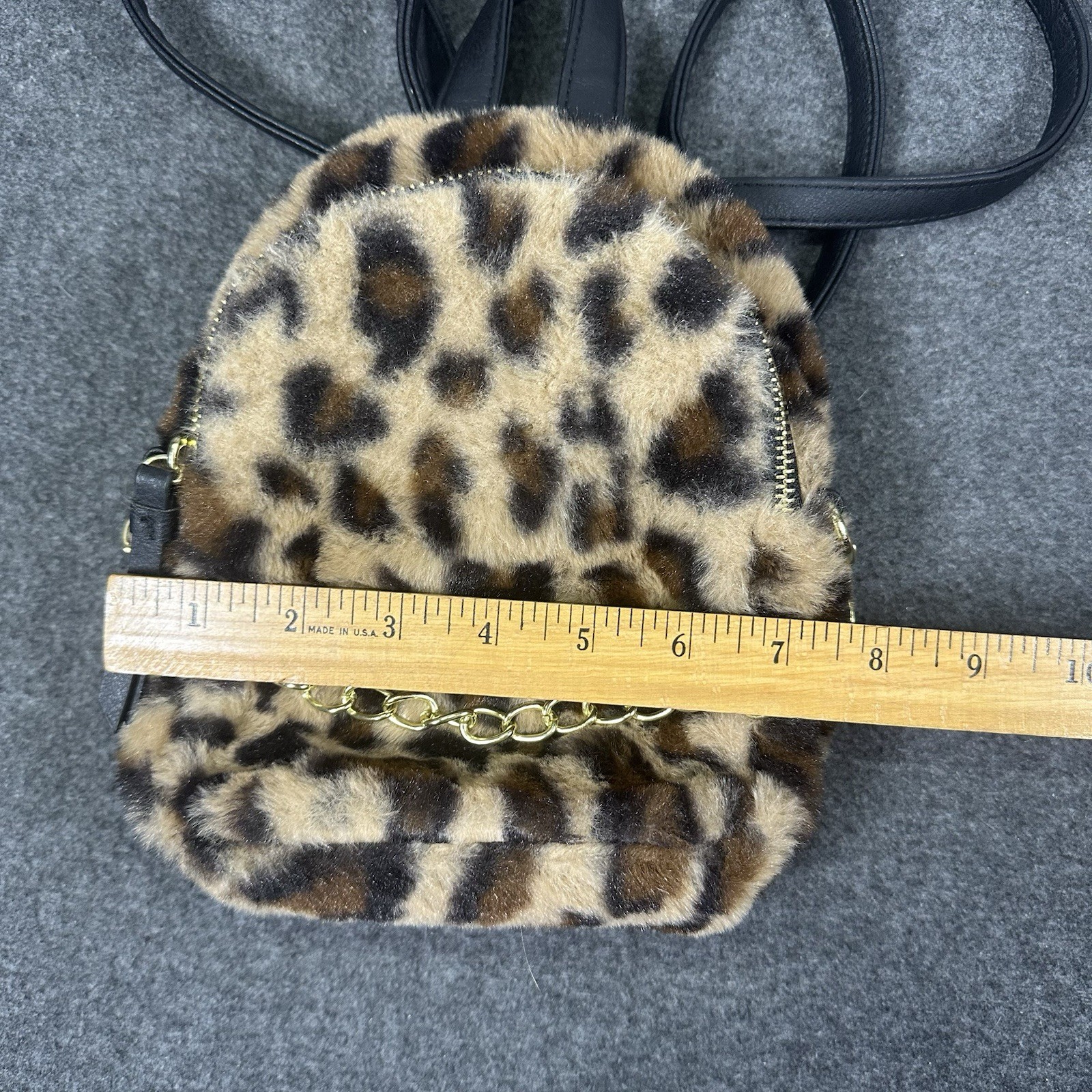 Mini Leopard Print Backpack Small Animal Print Ba… - image 5