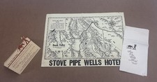 c.1950s Stove Pipe Wells Hotel Death Valley Map Stovepipe Califfornia Vintage