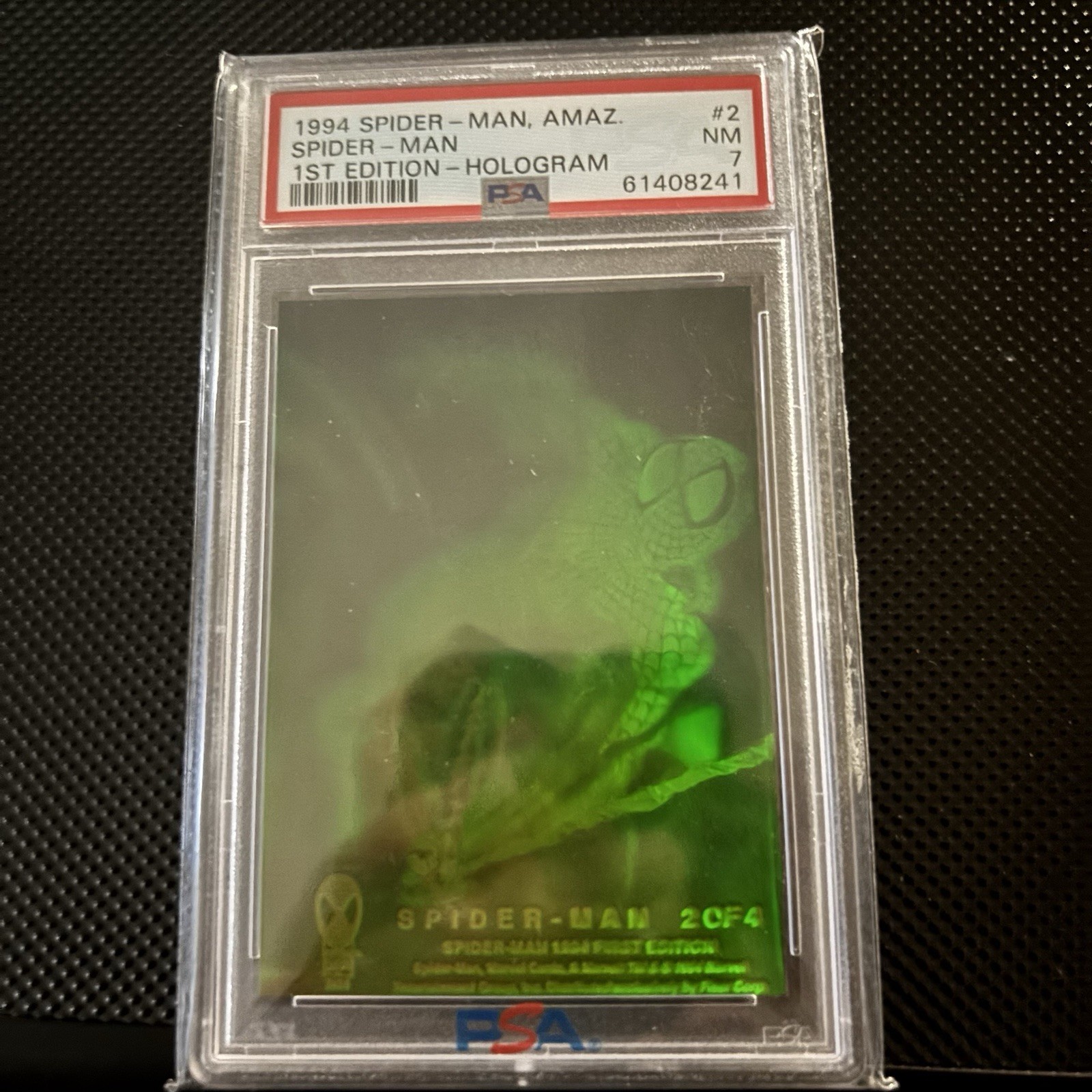 Marvel 1994 Spider-Man Amaz. Spider-Man Hologram #2 PSA 7 view 1