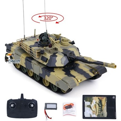 Heng Long 1/24 RC Tank Abrams M1A2 3816-2 2.4G Remote Control IR Battle Tank