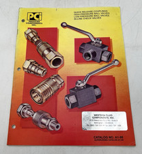PCI PRESSURE COMPONENTS INC CATALOG A1-95 COUPLINGS, BALL/CHECK VALVES
