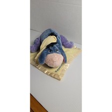 Disney Baby Eeyore Plush Rattle Lovey Winnie the Pooh Soft Toy Preowned