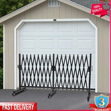 40in H Outdoor Safety Barrier Mobile Folding Gate Portable Fence Gate W/Wheel