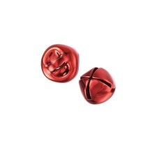 100pcs DIY Small Bells 8mm/0.31-Inch Craft Bells Bulk DIY Bells Bright Red