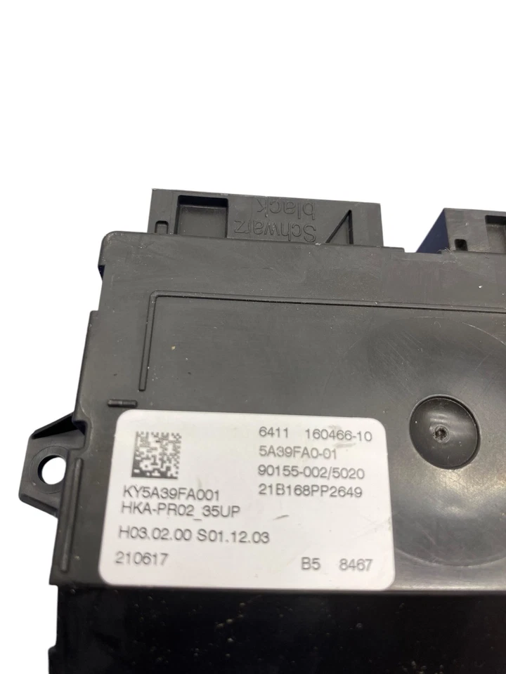 2019–2022 BMW X7 G07 OEM БЛОК УПРАВЛЕНИЯ КОНДИЦИОНИРОВАНИЕМ/ТЕПЛОМ 6411160466 - Изображение 2 из 4