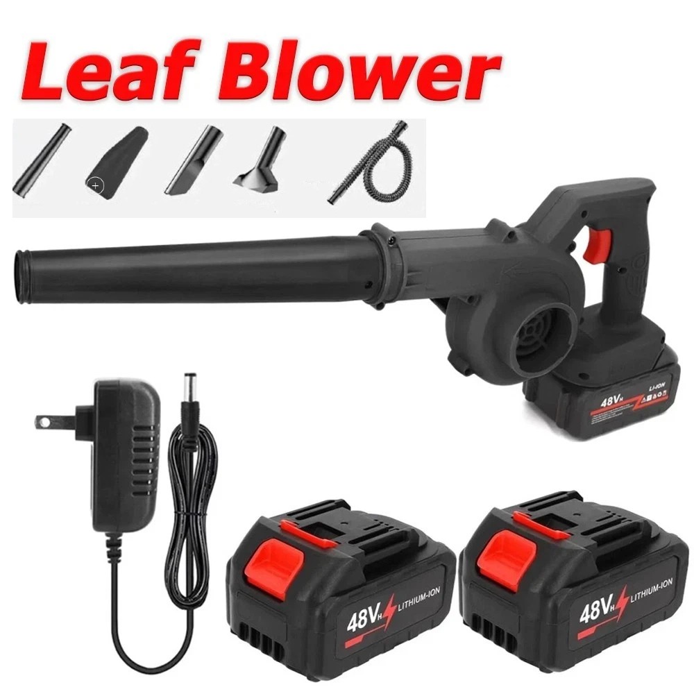 Vacuum Handheld Electric Leaf Blower With 2 Battery New