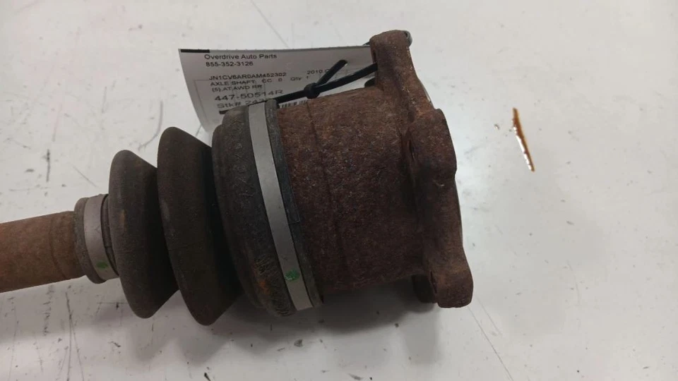 Eje trasero derecho pasajero CV eje sedán a través de 9/10 se adapta 09-11 Infiniti G37 Foto 3 de 4