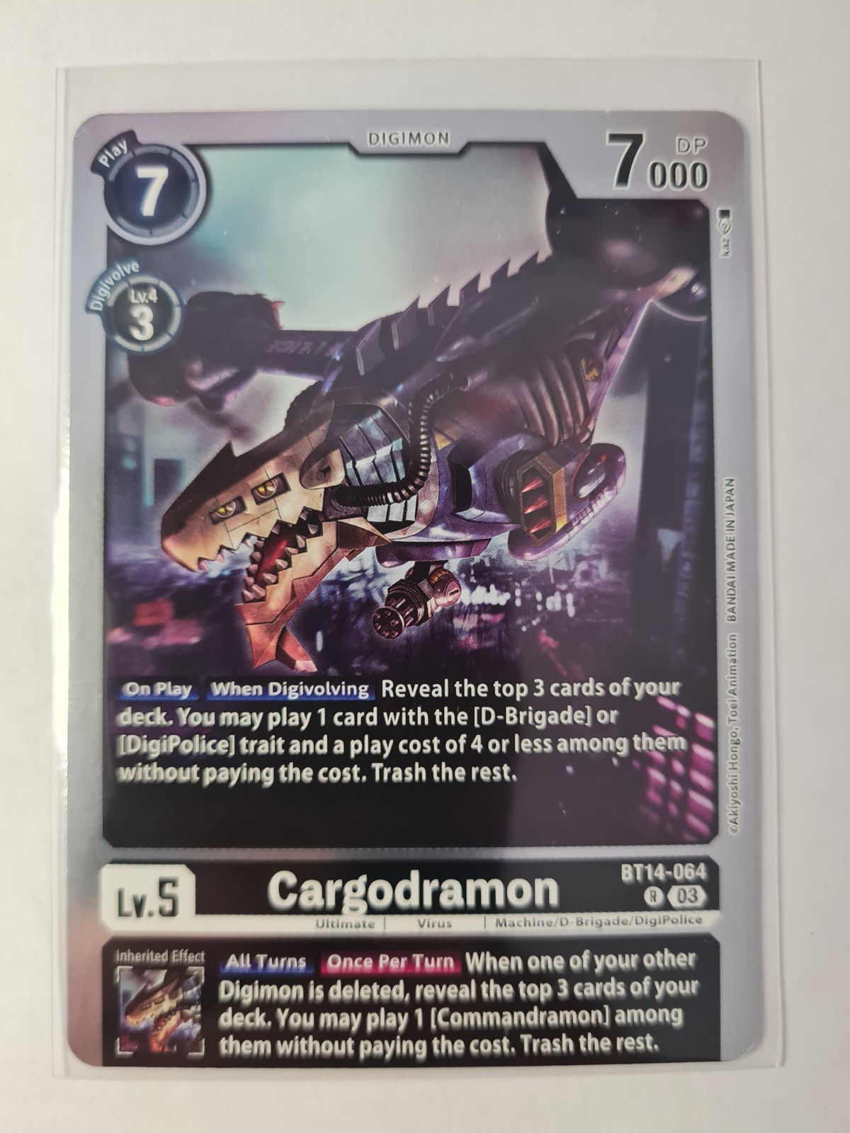 Digimon Cargodramon · BT14-064 · R · Blast Ace BT14 · Inglés · Casi nuevo