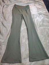 DSG Women's Olive Green Flared Momentum Pants S Polyester Spandex
