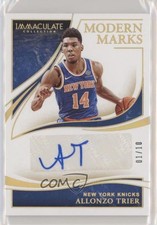 2019-20 Panini Immaculate Modern Marks Gold 1/10 Allonzo Trier #MM-ATR Auto s3g