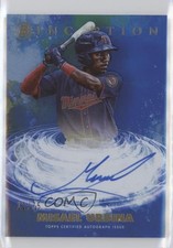 2021 Bowman Inception Blue Foil 12/75 Misael Urbina #PPA-MU Auto 0xl5
