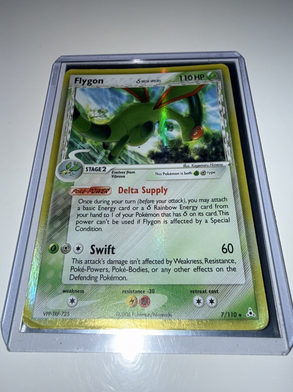 Pokemon TCG Flygon Delta Species 7/110 Holon Phantoms Holo Rare English 110 HP