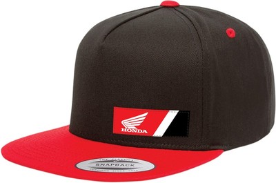 FX Honda Snapback Wedge Hat Red Black 23-86300