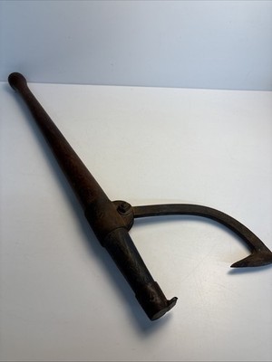 Vintage Logging Peavey Cant Hook 29  Wood Handle Log Roller