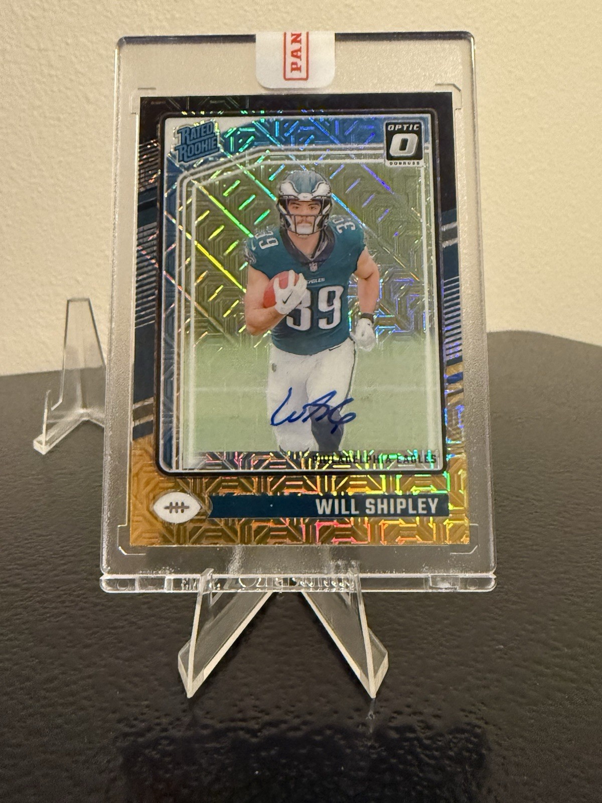Will Shipley Panini Donruss Optic #298 Autograph-Black Gold