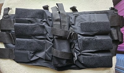 PaintBall Pro Gear Harness Pack Belt Black Airsoft Buckle Ammo Paint Pntball Set