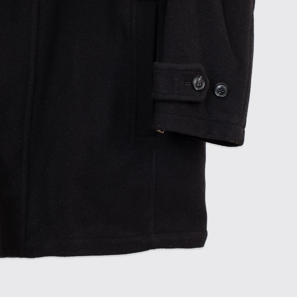 Andrew Marc Coat XXL Men Black Wool Blend Fleece Heavyweight w/ Sherpa Collar - Изображение 2 из 4