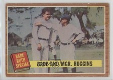 1962 Topps Special Babe Ruth Miller Huggins and Mgr (Green Tint) #137 HOF 2v5