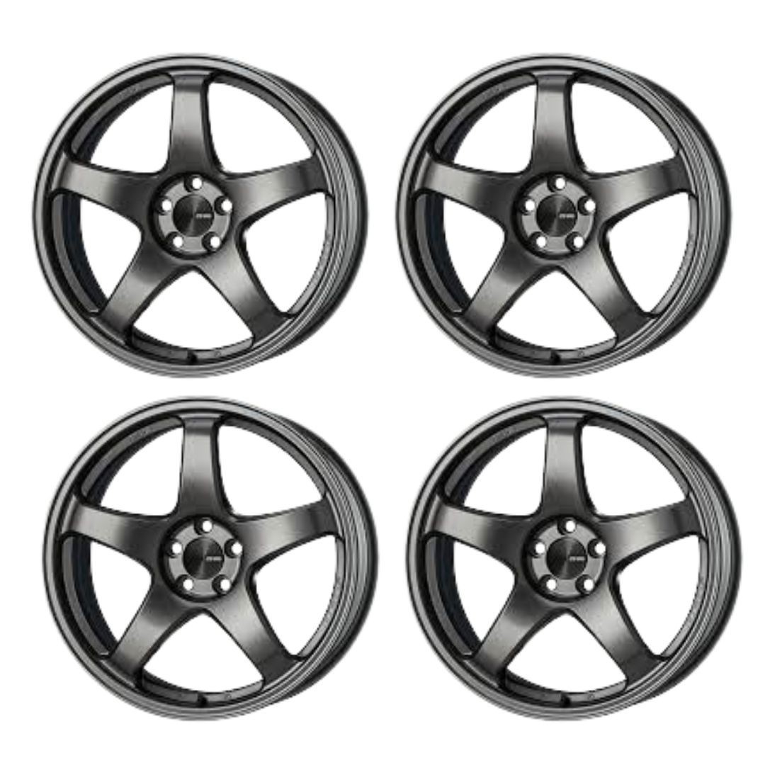 ENKEI Genuine PF05 18x9.5 +25 5x114.3 Dark Silver from Japan | eBay