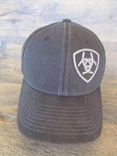 Ariat Youth Corner Shield Logo Loyal Adjustable Snapback Cap Hat Black 22