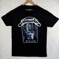 Metallica Shirt Mens L Black Ride The Lightning 40th Anniversary Electric Chair