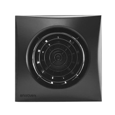 Envirovent SIL100HT-B 4" Silent Black Bathroom Extractor Fan with Humidistat and