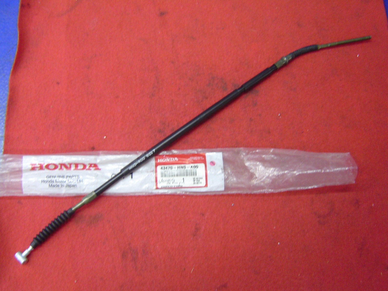 Câble de frein AR de TRX450 98-04 en acier gainé de noir