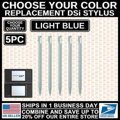Stylus For Nintendo DSi Black/White/Red/Blue/Pink Plastic Pen Replacement NDSI