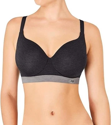Sloggi Women Move FLOW WHP Damen Sport-BH mit Bügel Schwarz Neu - Bild 1 von 4