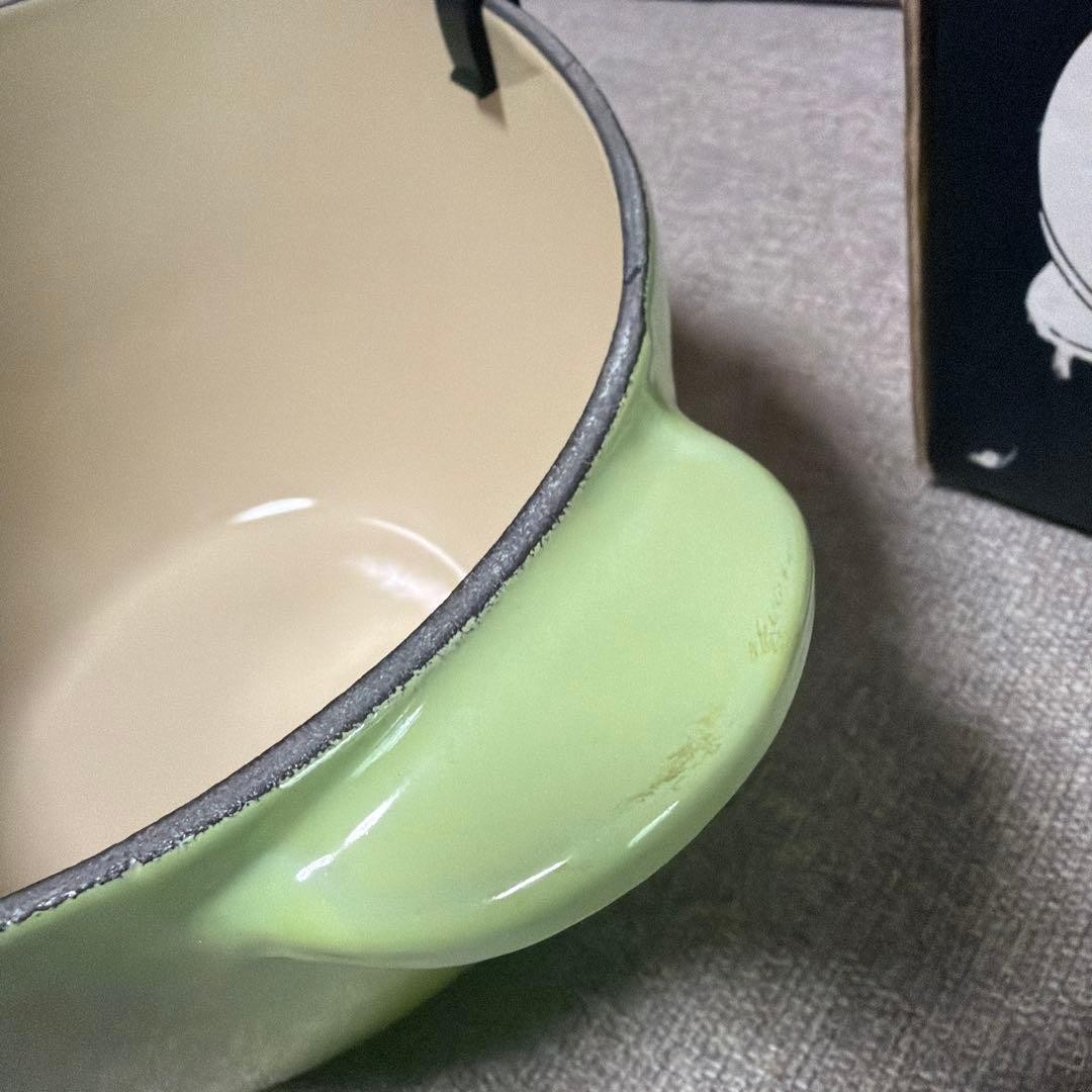 LE CREUSET Apple Cocotte 18cm Fruit Green Cast Iron Enamel Pot