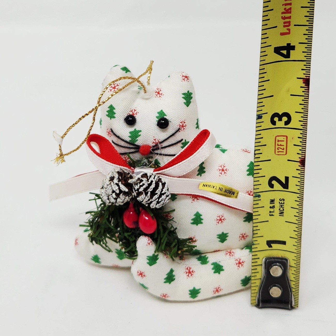 Vintage LOT Felt Sequin Christmas Ornaments incl. KURT S ADLER Santa 