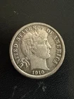1910 P Barber Liberty Head Dime XF