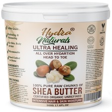 Shea Butter 500g Certified Organic Unrefined Pure Natural Raw Grade A Ivory