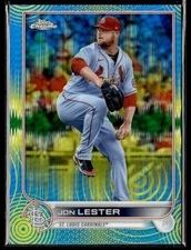 L31,885 -  2022 Topps Chrome Sonic Blue Yellow Sonic #187 Jon Lester /75