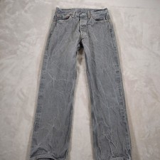 Levis Mens Jeans 32x32 501XX Straight Fit Button Fly Marbled Gray Fits 30x29