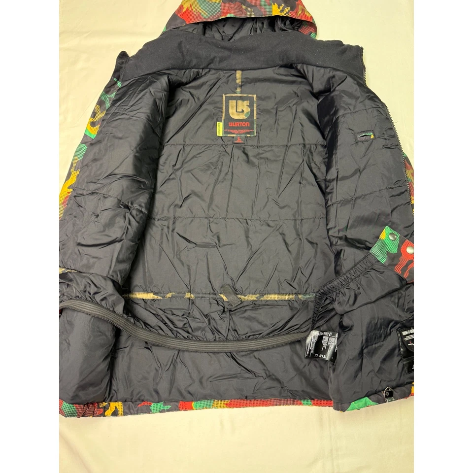 Burton Kids Camo Insulated Waterproof Snowboard Ski Jacket Hooded Size L - Image 4 of 4
