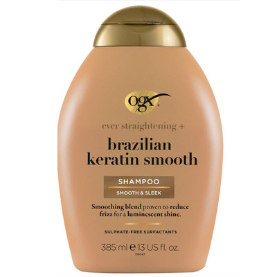 Glättendes Shampoo Brasilianisches Keratin OGX 385 ml