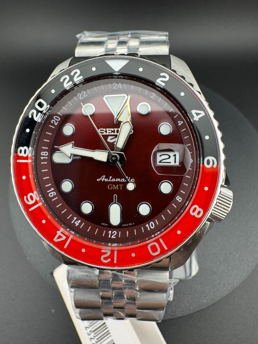 Seiko 5 Sports SSK031K1 GMT Red Dial Automatic 42.5mm Men's Watch