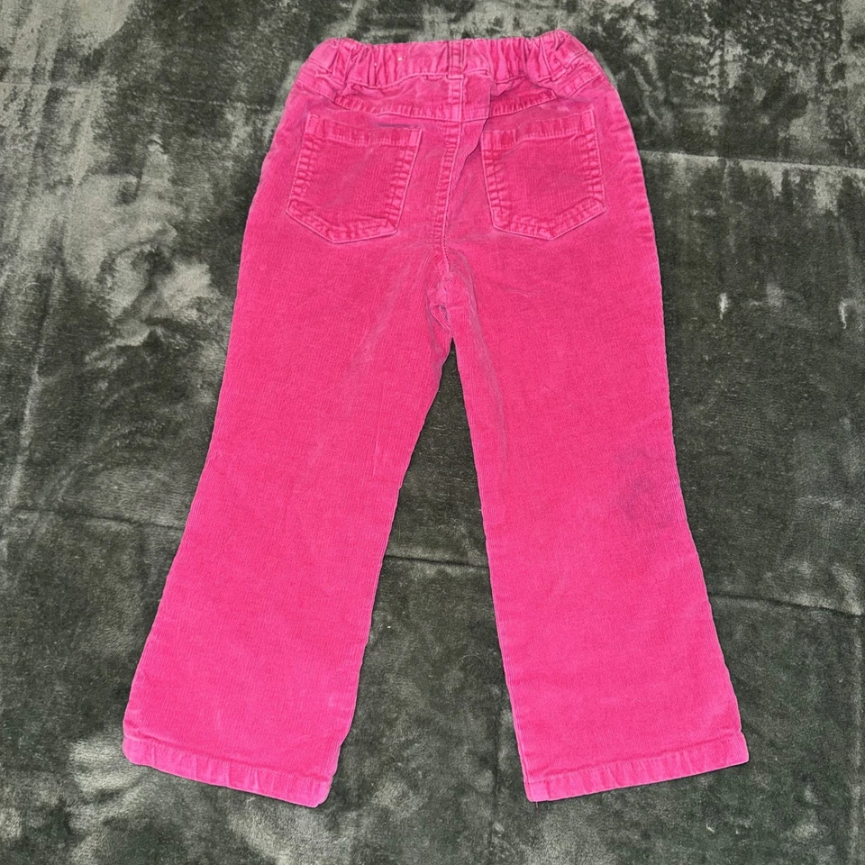 Pantalones de Pana Y2K Arizona Niñas 4T Rosa Floral Bordado Elastizado Invierno De Colección Foto 2 de 4