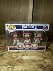 3 Pack Julian Edelman, Tom Brady, Rob Gronkowski (Patriots) NFL Funko