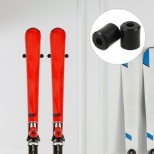  2 Pezzi Porta Sci Espositore Montaggio a Parete Snowboard Verticale Appeso