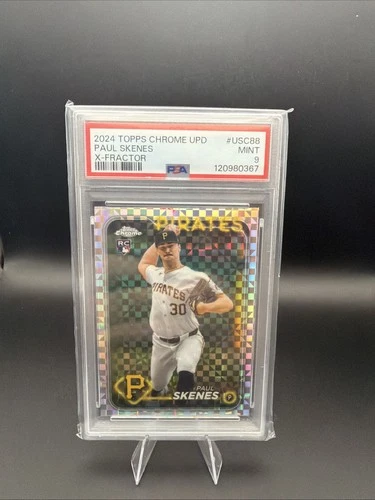 2024 Topps Chrome Update Paul Skenes X-Fractor#USC88 PSA 9 MINT RC ROOKIE