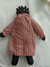 Vintage Handmade Black Cloth Doll