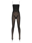 NWT  $580 Wolford  SIMKHAI x Wolford Semi-Sheer Logo Jumpsuit sz M — photo 1