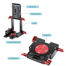 NEEWER Z-Flex Tilt Head Tripod Bracket, Quick Release Plate  Spirit Level